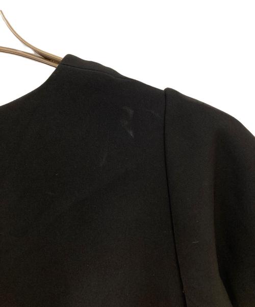 ENFOLD（エンフォルド）ENFOLD (エンフォルド) PEツイルアシンメフレアドレス ブラック サイズ:36の古着・服飾アイテム