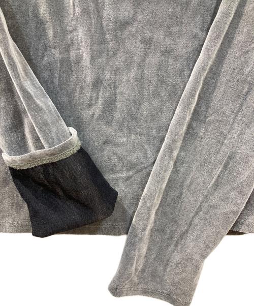 FRAY ID（フレイ アイディー）FRAY ID (フレイ アイディー) オフショルフロッキーチュールトップス グレー サイズ:ONE SIZEの古着・服飾アイテム