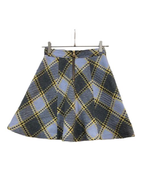 BLUE LABEL CRESTBRIDGE（ブルーレーベルクレストブリッジ）BLUE LABEL CRESTBRIDGE (ブルーレーベルクレストブリッジ) スカート グレー サイズ:34の古着・服飾アイテム