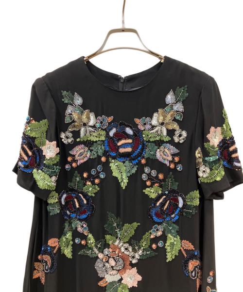 GRACE CONTINENTAL（グレースコンチネンタル）GRACE CONTINENTAL (（グレースコンチネンタル) スパンコールワンピース ブラック サイズ:36の古着・服飾アイテム