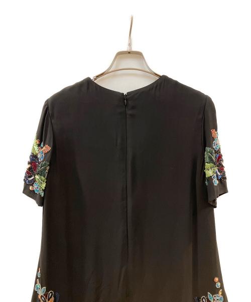 GRACE CONTINENTAL（グレースコンチネンタル）GRACE CONTINENTAL (（グレースコンチネンタル) スパンコールワンピース ブラック サイズ:36の古着・服飾アイテム