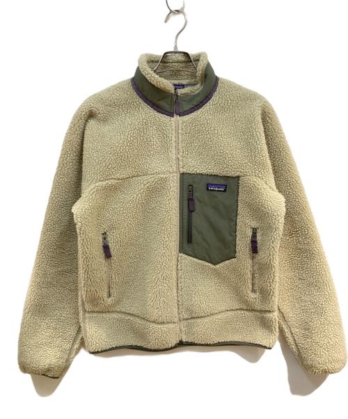 Patagonia（パタゴニア）Patagonia (パタゴニア) クラシック・レトロX・ジャケット ベージュ×グリーン サイズ:Mの古着・服飾アイテム
