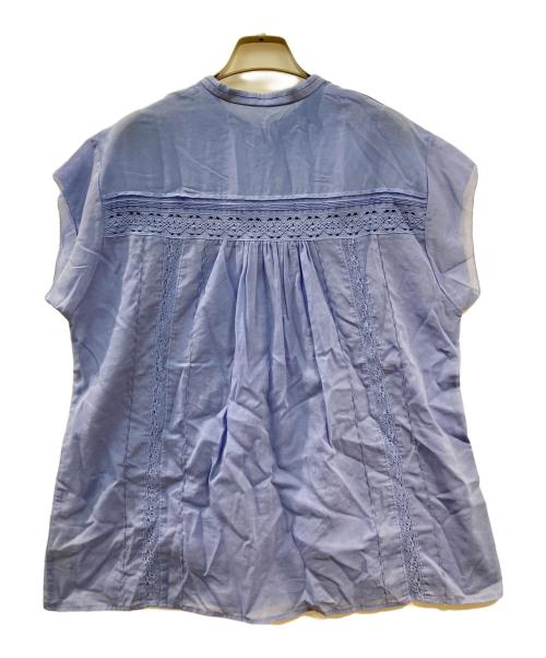 Spick and Span（スピック＆スパン）Spick and Span (スピック＆スパン) COローンフレンチレースブラウス スカイブルー サイズ:Fの古着・服飾アイテム
