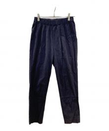 JOURNAL STANDARD（ジャーナルスタンダード）の古着「ウォッシャブルコットンリネンVISパンツ」｜ネイビー