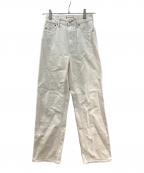 YANUKヤヌーク）の古着「LEA デニムパンツ」｜アイボリー