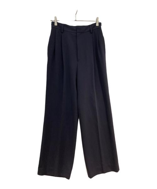MUSE（ミューズ）MUSE (ミューズ) トリアセジョーゼット タックパンツ ネイビー サイズ:38の古着・服飾アイテム
