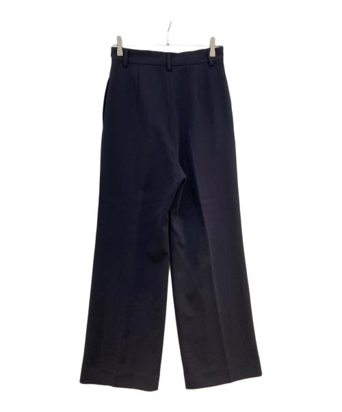 MUSE（ミューズ）MUSE (ミューズ) トリアセジョーゼット タックパンツ ネイビー サイズ:38の古着・服飾アイテム