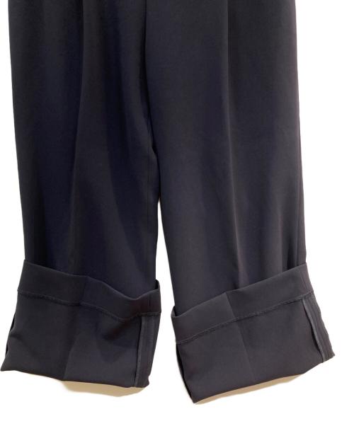 MUSE（ミューズ）MUSE (ミューズ) トリアセジョーゼット タックパンツ ネイビー サイズ:38の古着・服飾アイテム