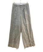 DEUXIEME CLASSEドゥーズィエム クラス）の古着「Dashingly リネンパンツ」｜グレー