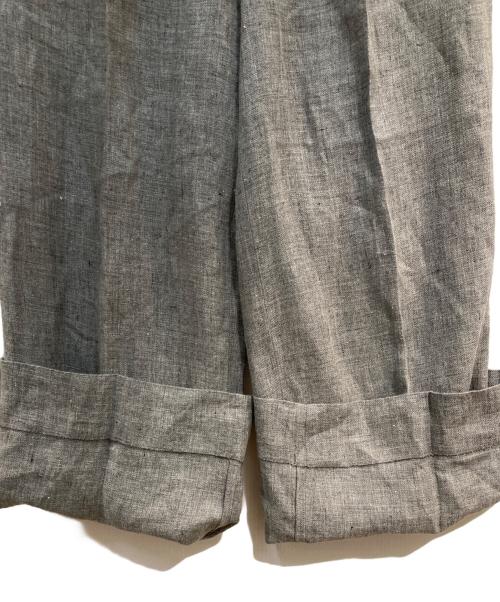 DEUXIEME CLASSE（ドゥーズィエム クラス）DEUXIEME CLASSE (ドゥーズィエム クラス) Dashingly リネンパンツ グレー サイズ:38の古着・服飾アイテム