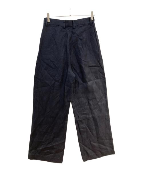 DEUXIEME CLASSE（ドゥーズィエム クラス）Deuxieme Classe (ドゥーズィエム クラス) OGLINEN タックパンツ ブラック サイズ:38の古着・服飾アイテム