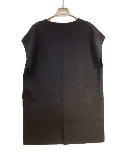 LE PHIL（ル フィル）LE PHIL (ル フィル) Vネックニットジレ ベスト ブラック サイズ:Fの古着・服飾アイテム