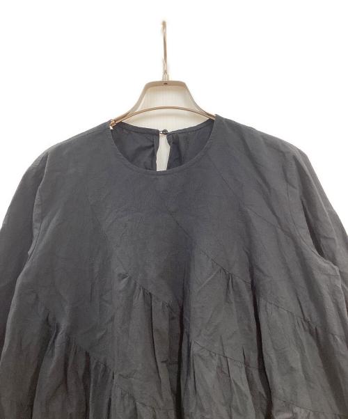 BEARDSLEY（ビアズリー）BEARDSLEY (ビアズリー) エスカルゴティアードチュニック ブラック サイズ:Freeの古着・服飾アイテム