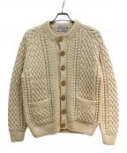 INVERALLANインバーアラン）の古着「アランニットカーディガン」｜アイボリー
