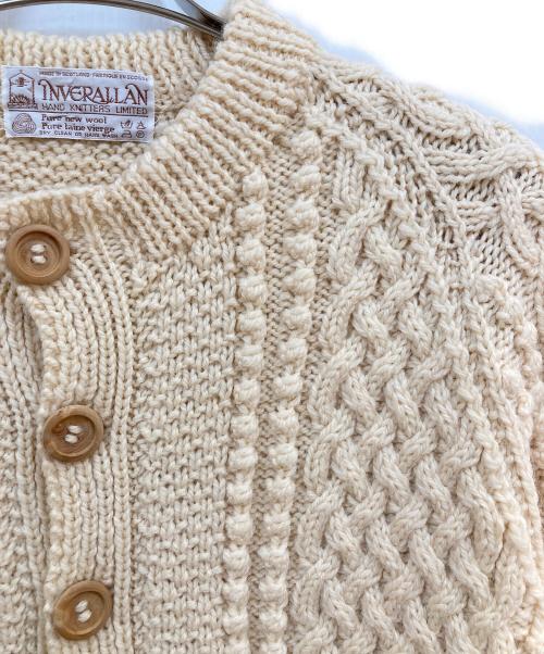 INVERALLAN（インバーアラン）INVERALLAN (インバーアラン) アランニットカーディガン アイボリー サイズ:不明の古着・服飾アイテム