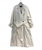 icBアイシービー）の古着「Couth トレンチコート」｜ホワイト