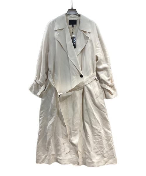 icB（アイシービー）icB (アイシービー) Couth トレンチコート ホワイト サイズ:36 未使用品の古着・服飾アイテム