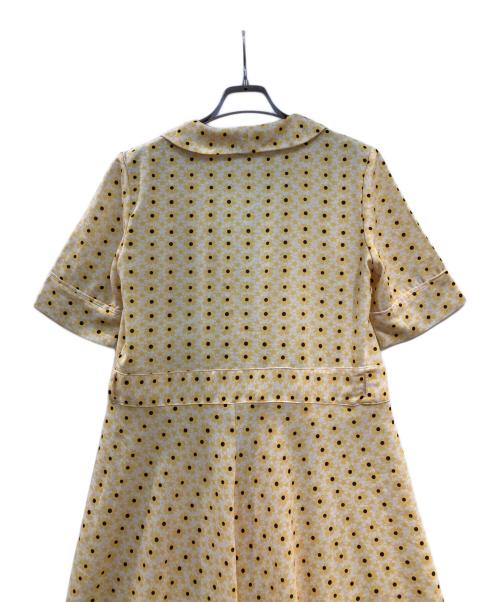 GANNI（ガニー）Ganni (ガニー) フローラルプリントラップワンピース イエロー サイズ:36の古着・服飾アイテム