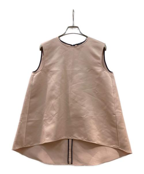 YOKO CHAN（ヨーコチャン）YOKO CHAN (ヨーコチャン) ノースリーブブラウス ベージュ サイズ:36の古着・服飾アイテム