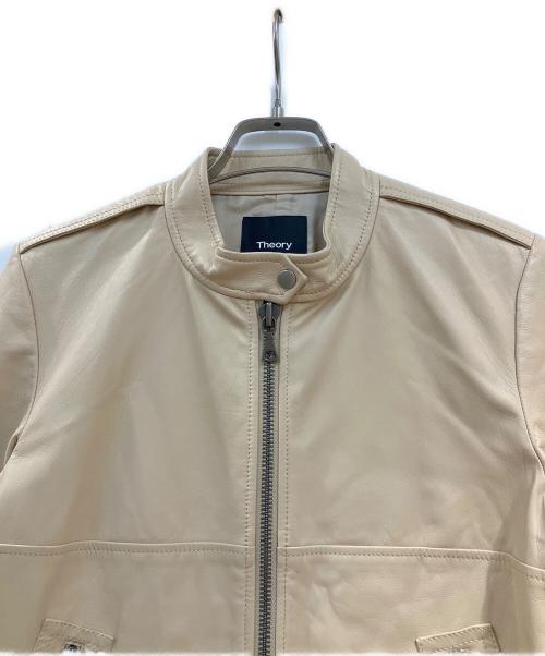 theory（セオリー）theory (セオリー) ラムレザージャケット ベージュ サイズ:Sの古着・服飾アイテム