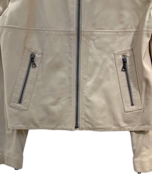 theory（セオリー）theory (セオリー) ラムレザージャケット ベージュ サイズ:Sの古着・服飾アイテム