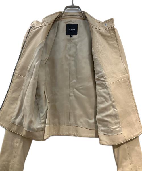 theory（セオリー）theory (セオリー) ラムレザージャケット ベージュ サイズ:Sの古着・服飾アイテム