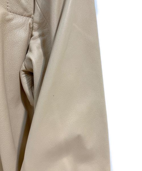 theory（セオリー）theory (セオリー) ラムレザージャケット ベージュ サイズ:Sの古着・服飾アイテム