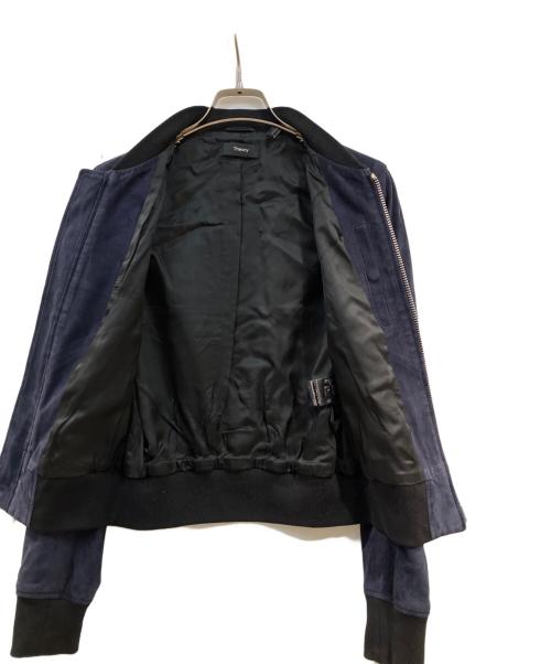 theory（セオリー）theory (セオリー) ラムスウェードブルゾン ネイビー サイズ:Sの古着・服飾アイテム