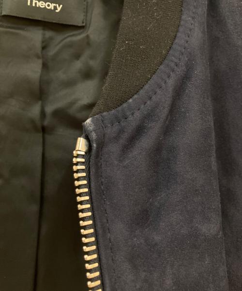 theory（セオリー）theory (セオリー) ラムスウェードブルゾン ネイビー サイズ:Sの古着・服飾アイテム