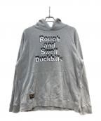 rough & swellラフアンドスウェル）の古着「LOCO MOCO HOODIE プルオーバーパーカー」｜グレー