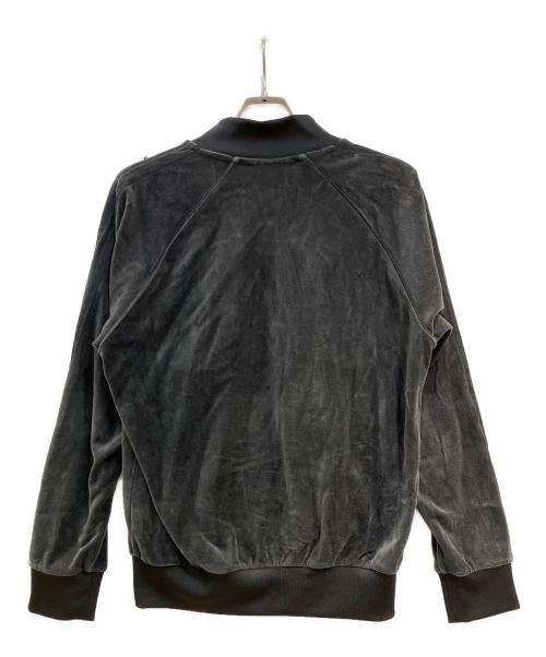 adidas（アディダス）adidas (アディダス) SST アディカラー ベロア トラックトップ グレー×ブラック サイズ:XLの古着・服飾アイテム