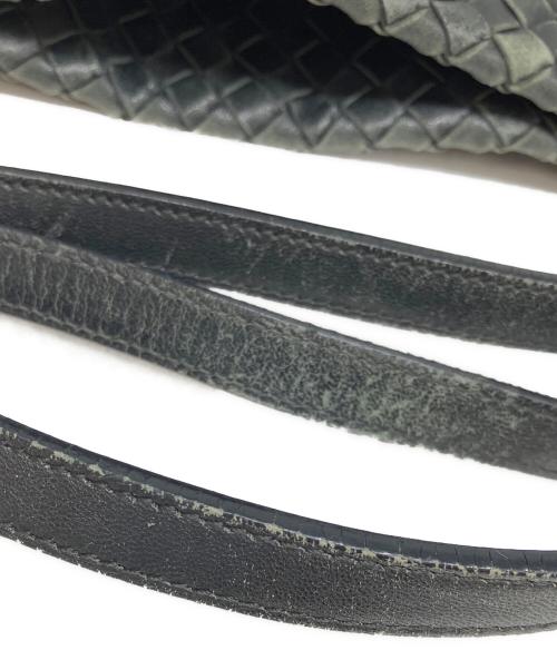 BOTTEGA VENETA（ボッテガベネタ）BOTTEGA VENETA (ボッテガベネタ) イントレチャートショルダーバッグ ブラックの古着・服飾アイテム