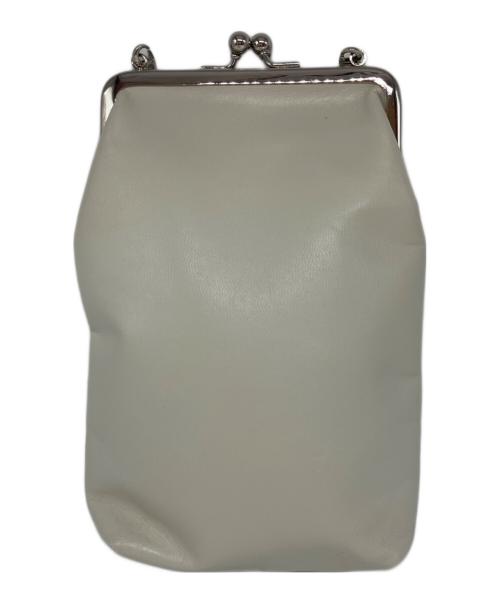 beautiful people（ビューティフルピープル）beautiful people (ビューティフルピープル) mini clasp pouch ホワイトの古着・服飾アイテム