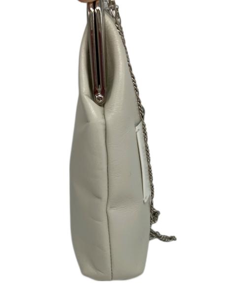 beautiful people（ビューティフルピープル）beautiful people (ビューティフルピープル) mini clasp pouch ホワイトの古着・服飾アイテム