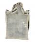 beautiful people（ビューティフルピープル）の古着「plaid vinyl logo tape shoulder bag」｜ホワイト