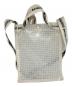 beautiful people (ビューティフルピープル) plaid vinyl logo tape shoulder bag ホワイト：3500円
