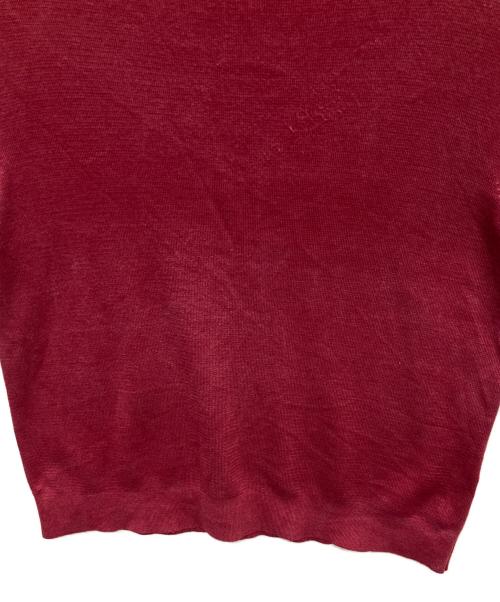 UNITED ARROWS（ユナイテッドアローズ）UNITED ARROWS (ユナイテッドアローズ) ノースリーブニット レッド サイズ:ーの古着・服飾アイテム