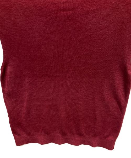 UNITED ARROWS（ユナイテッドアローズ）UNITED ARROWS (ユナイテッドアローズ) ノースリーブニット レッド サイズ:ーの古着・服飾アイテム