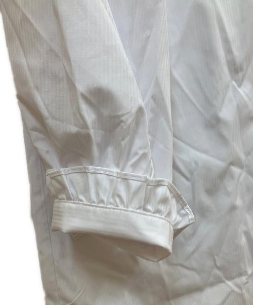 JOURNAL STANDARD（ジャーナルスタンダード）JOURNAL STANDARD (ジャーナルスタンダード) ソフトストライプ フリルブラウス ホワイト サイズ:表記なしの古着・服飾アイテム