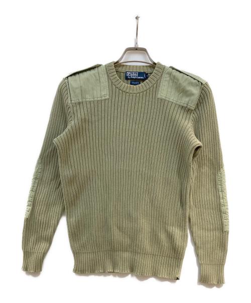 POLO RALPH LAUREN（ポロ・ラルフローレン）POLO RALPH LAUREN (ポロ・ラルフローレン) コマンダーニット グリーン サイズ:Mの古着・服飾アイテム