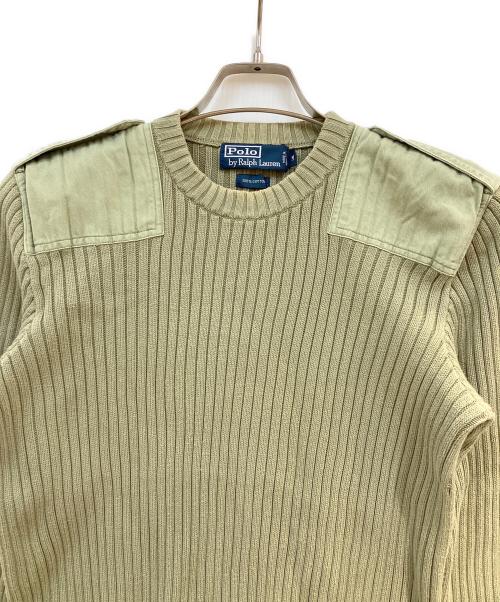 POLO RALPH LAUREN（ポロ・ラルフローレン）POLO RALPH LAUREN (ポロ・ラルフローレン) コマンダーニット グリーン サイズ:Mの古着・服飾アイテム