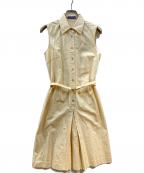BURBERRY BLUE LABELバーバリー ブルー レーベル）の古着「ノースリーブワンピース」｜ベージュ