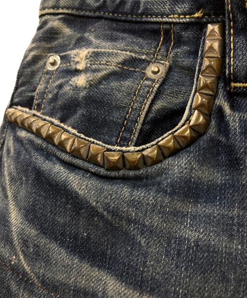 Hysteric Glamour（ヒステリックグラマー）Hysteric Glamour (ヒステリックグラマー) リペア加工デニム インディゴ サイズ:71cmの古着・服飾アイテム