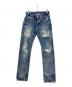 Hysteric Glamour（ヒステリックグラマー）の古着「リペア加工デニム」｜インディゴ