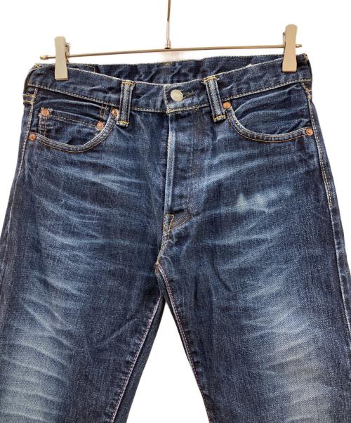 MOMOTARO JEANS（桃太郎ジーンズ）MOMOTARO JEANS (桃太郎ジーンズ) 出陣タイトストレートデニムパンツ インディゴ サイズ:76cmの古着・服飾アイテム