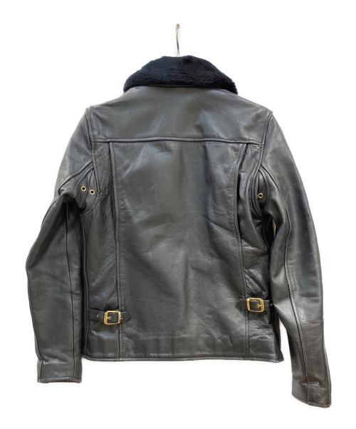 63 leathers（ロクサン レザーズ）63 Leathers (ロクサン レザーズ) 襟付きシングルライダース ブラック サイズ:XSの古着・服飾アイテム