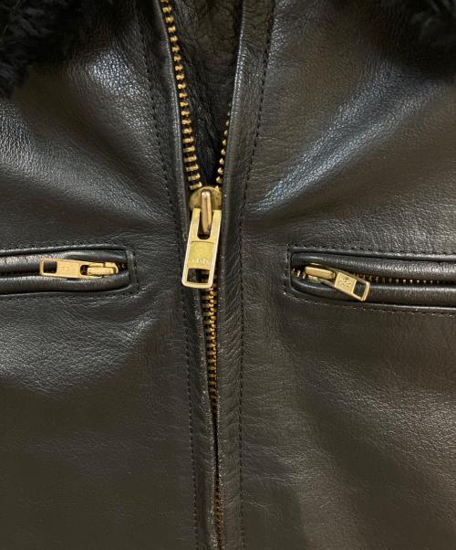 63 leathers（ロクサン レザーズ）63 Leathers (ロクサン レザーズ) 襟付きシングルライダース ブラック サイズ:XSの古着・服飾アイテム