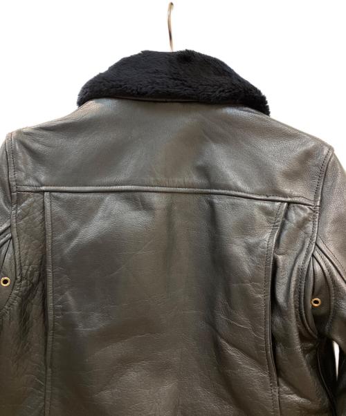63 leathers（ロクサン レザーズ）63 Leathers (ロクサン レザーズ) 襟付きシングルライダース ブラック サイズ:XSの古着・服飾アイテム