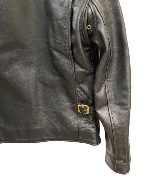 63 leathers（ロクサン レザーズ）63 Leathers (ロクサン レザーズ) 襟付きシングルライダース ブラック サイズ:XSの古着・服飾アイテム