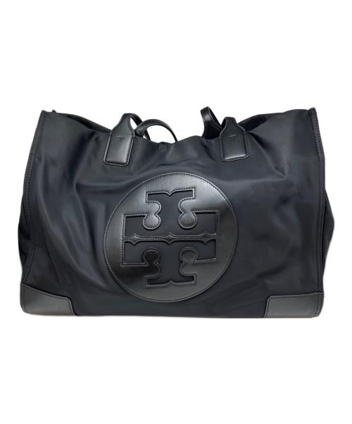 TORY BURCH（トリーバーチ）TORY BURCH (トリーバーチ) エラ ロゴナイロントートバッグ ブラックの古着・服飾アイテム